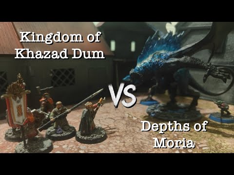Kingdom of Khazad Dum vs Depths of Moria - MESBG Battle Report 800 Points + Giveaway Results!!!!