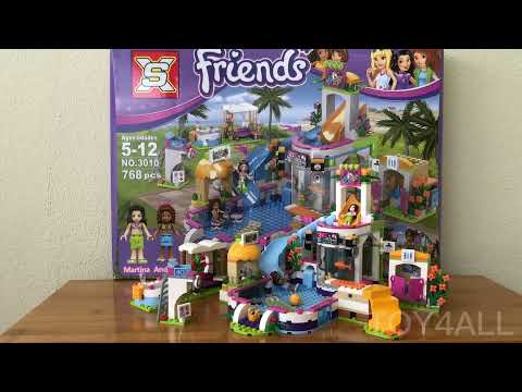FRIENDS HEARTLAKE SUMMER POOL 41313 LEGO COMPATIBLE BUILDING BRICK