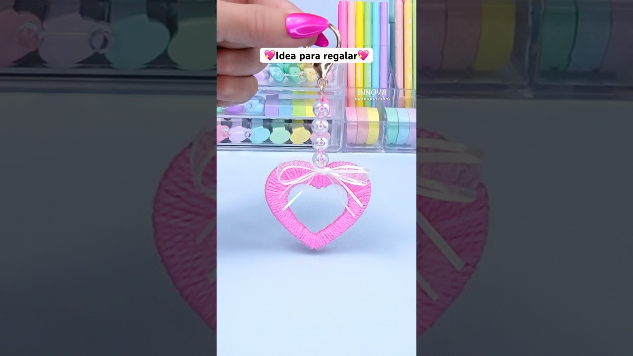 Idea para regalar ❤️ DIY llavero corazón #manualidades #diy #ideas #regalo