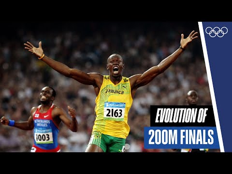 Men's 200m finals through the years! 🏃‍♂️