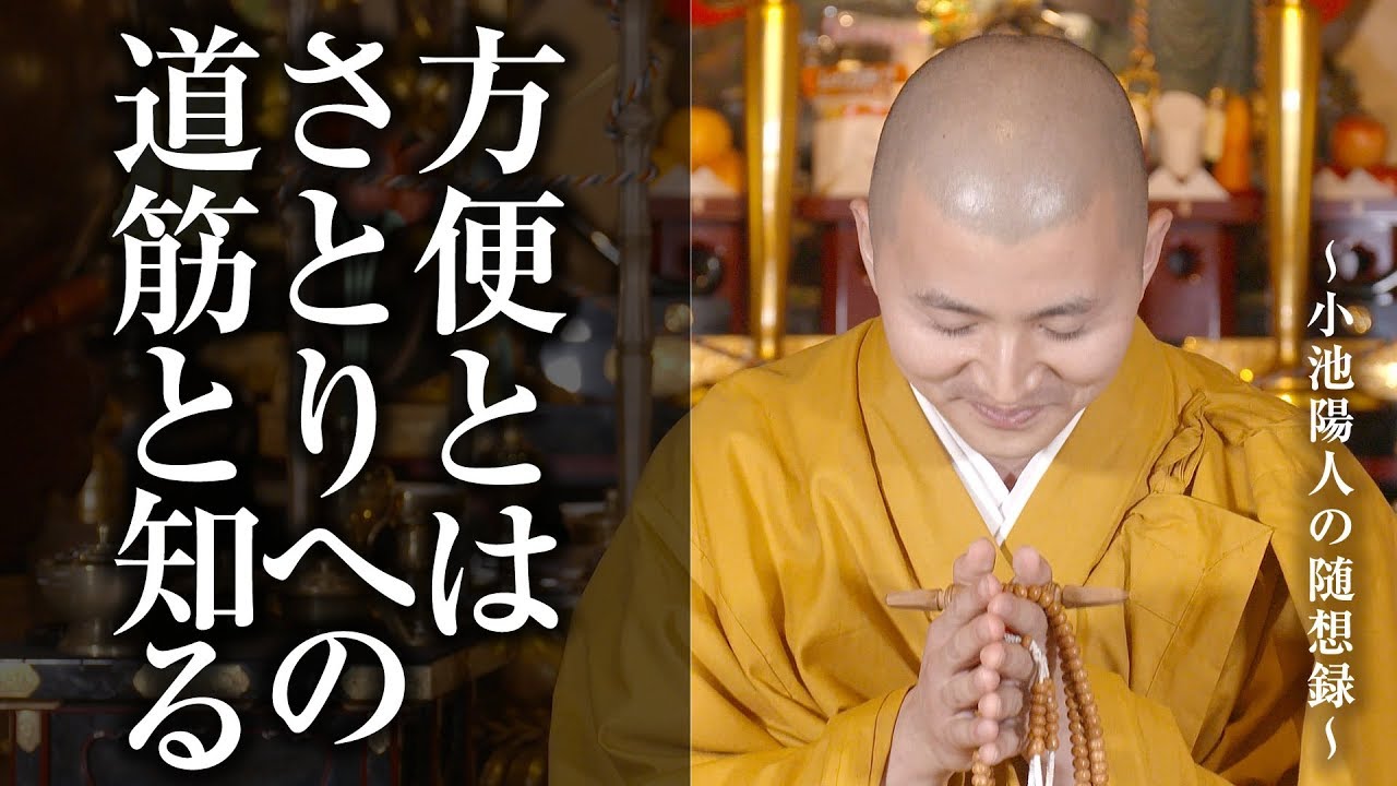 【方便とは、さとりへの道筋と知る】#法話 #小池陽人の随想録 #仏教 #教え