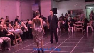 AGUSTINA BERENSTEIN y RODRIGO PALACIOS bailando el tango SIN PALABRAS en FLOREAL MILONGA