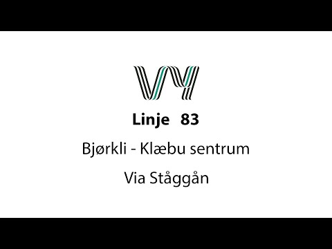 Linje 83 Bjørkli - Ståggån - Klæbu sentrum