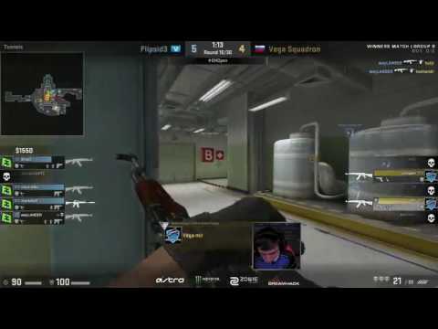 Flipsid3 vs Vega Squadron WayLANDER 3 kills on de_nuke!