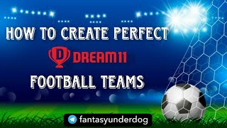 HOW TO CREATE A GOOD DREAM11  FOOTBALL TEAM || FANTASY UNDERDOG TUTORIAL #FOOTBALL #FANTASY #DREAM11