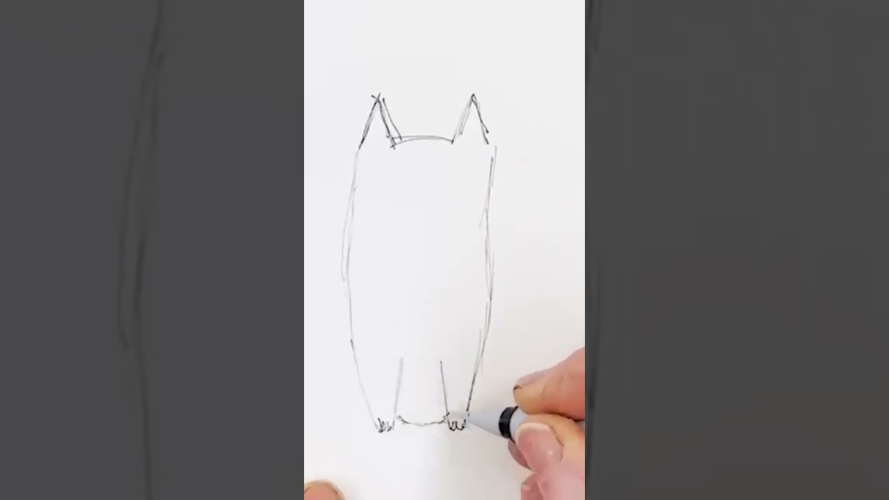How to Draw (and then paint) a Cute Cat in Minutes | Quick clip from full real-time tutorial