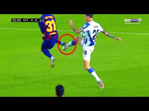 Ansu Fati HORROR FOUL VS ESPANYOL (RED CARD) 08-07-2020