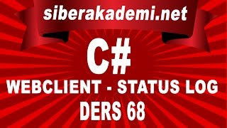 C# Webclient - Status Log Ders 68