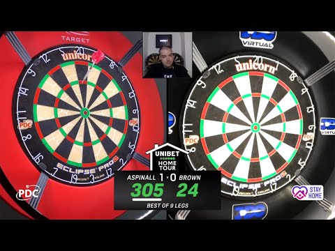 LIVE DARTS! Aspinall v Brown | Unibet Home Tour 26/04/20