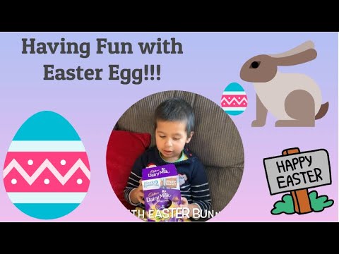 Akshaj Enjoying Easter Egg (having a lazy Saturday and its not Easter)