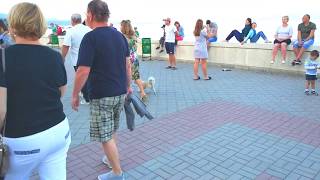 🔴Алушта.Крым 10.06.18. Вечерняя набережная.Кол-во людей, радует!