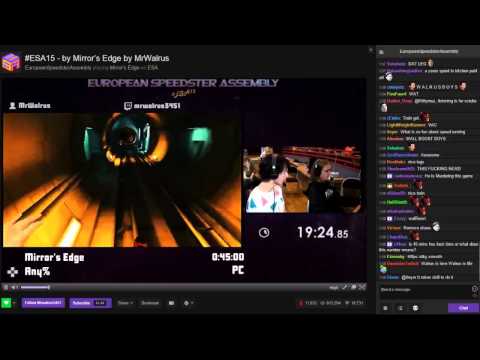 ESA 2015: Mirror's Edge Speedrun by MrWalrus(39:06)w/ chat #ESA2015