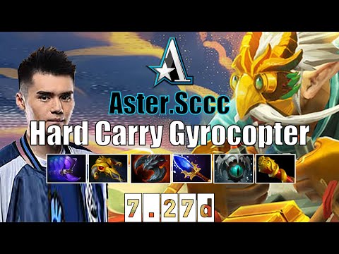 Gyrocopter | Aster.Sccc | Hard Carry Gyrocopter | 7.27d Gameplay Highlights