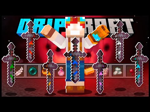 CONSEGUI AS VERSÕES SECRETAS DAS ESPADAS DE NETHERITA - DripCraft Ep.43