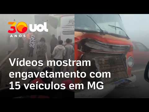 Acidente em Betim: Vídeos mostram destruição em engavetamento com 15 veículos na BR-262 em MG