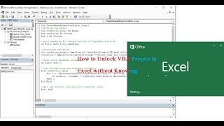 How to unlock the Password protected VBA (visual Basic) Module in Excel through HxD software
