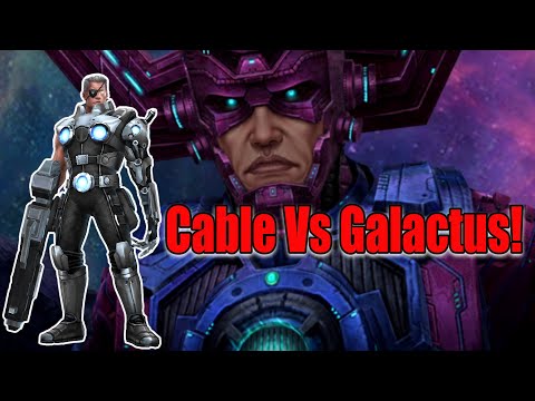 Cable Vs Galactus! Giant Boss Raid (Marvel Future fight)
