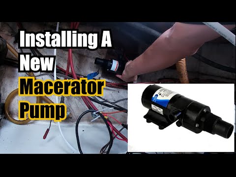 Boat Update Part 17 Installing A New Macerator Pump, Bayliner 2450 Ciera #BoatRestoration #boating