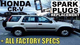97-01 HONDA CR-V SPARK PLUGS CHANGE IN DETAILS: torque, gap, type, size,  ect.