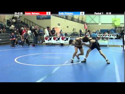 FILA Cadet 39-42 KG Jason Holmes vs. Cody Phippen