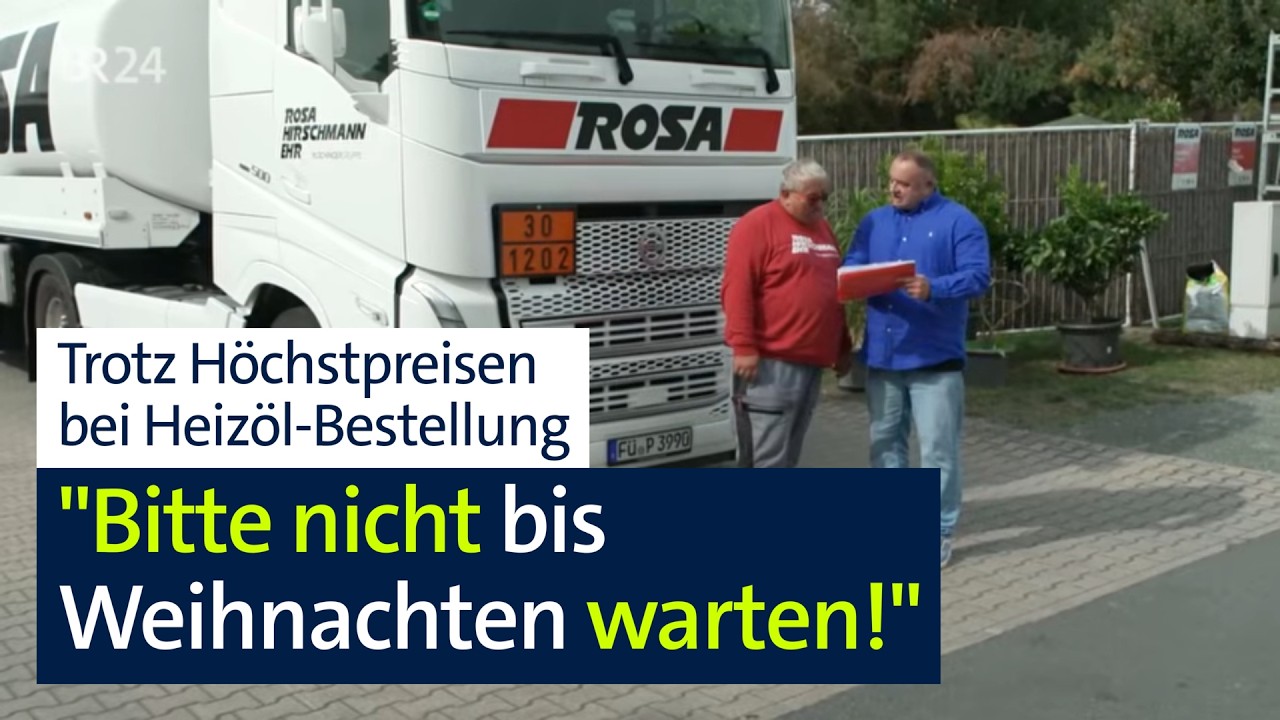 Heizöl-Preise auf Höchststand: Lieferanten raten trotzdem, zuzuschlagen | Abendschau | BR24