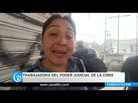 Trabajadores del PJCDMX insisten en la solución de sus demandas laborales