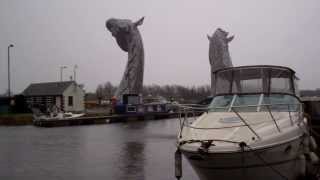 preview picture of video 'The Kelpies Marina Forth And Clyde Canal Scotland'