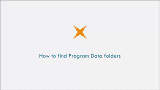How to find Program Data folders