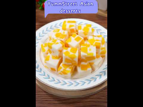 Milky Mango Jelly dessert! Mouthwatering!