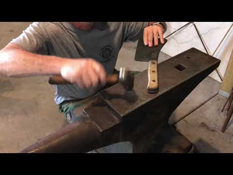 Restoring and refreshing an old vintage meat cleaver (Briddell) and hatchet!!