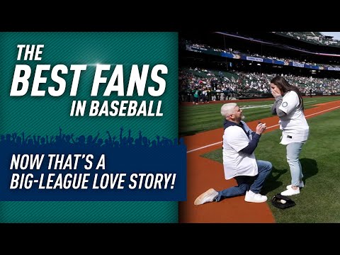 Surprise Proposal Before Mariners Baseball Game