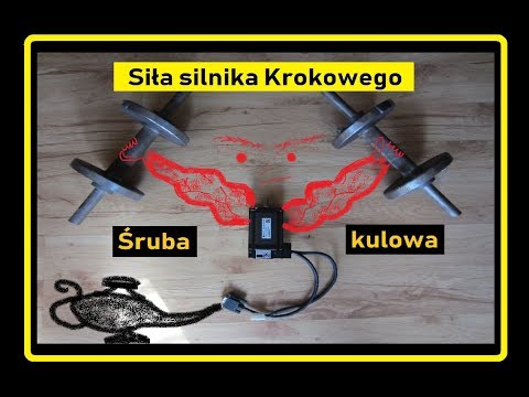 Jak dobrać silnik krokowy - Test siły silników na śrubie kulowej