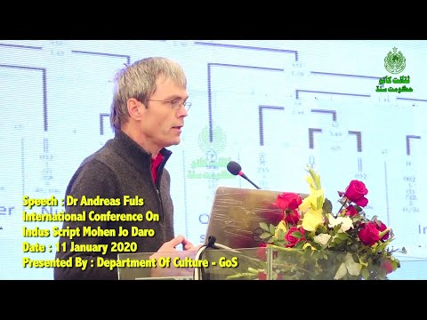 Speech of Dr Andreas Fuls in International Conference on the Indus Script, Mohenjodaro (2020)