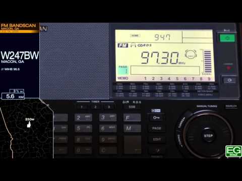 Local FM Bandscan for Macon, GA (2015)