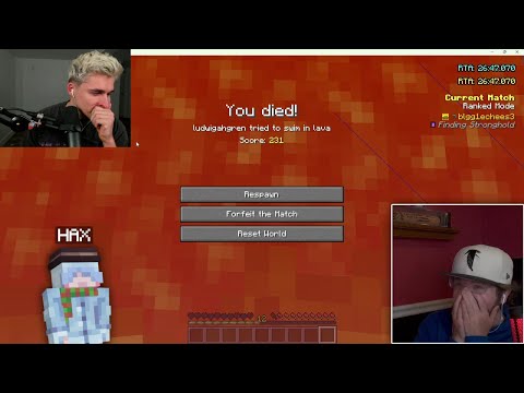 Hackingnoisess & Infume hatewatch Ludwig's Last MCSR Ranked Matches in Season 9 (Infume's POV)