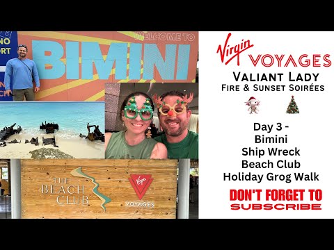 Thumbnail for Virgin Valiant Lady Day 3 - Exploring Bimini on a Golf Cart, Ship Wreck, & Holiday Grog Walk