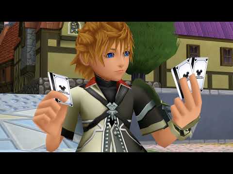 Kingdom Hearts Birth by Sleep Final Mix Theater Mode Scene 127- An Invitation to Disney Town