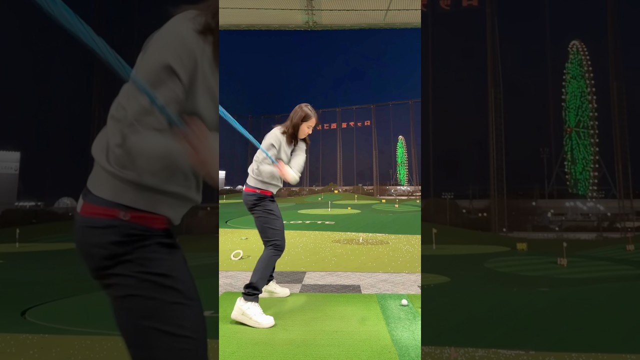 【フェアウェイウッドで芯に当てる打ち方コツ】ベスト68！飛距離アップ　初心者　ミート率　ゴルフレッスン　ヘッドスピードアップ　やさしい　#short #shorts #shortsvideo