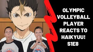 Olympic Volleyball Player Reacts to Haikyuu!! S1E8: "The One They Call Ace"