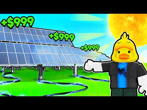 Ich habe Millionen verdient, indem ich in Roblox eine Solarfarm auf maximalem Level gebaut habe!