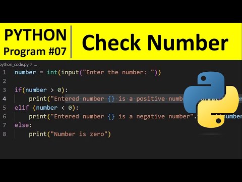 Python Program To Check If A Number Is Positive Negative Or Zero Python Programming Examples