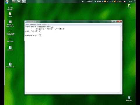 Visual Basic Script [25] - Eigene Funktionen erstellen | Programmieren lernen für Anfänger
