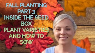 Fall Planting Part 3: Best Seeds to Plant Now & Where to Buy 🌱