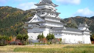 preview picture of video 'アキーラさん訪問①福井県・勝山城Katsuyama-castle,Fukui,Japan,'