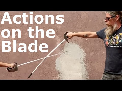 Four Destreza Actions on the Sabre Blade