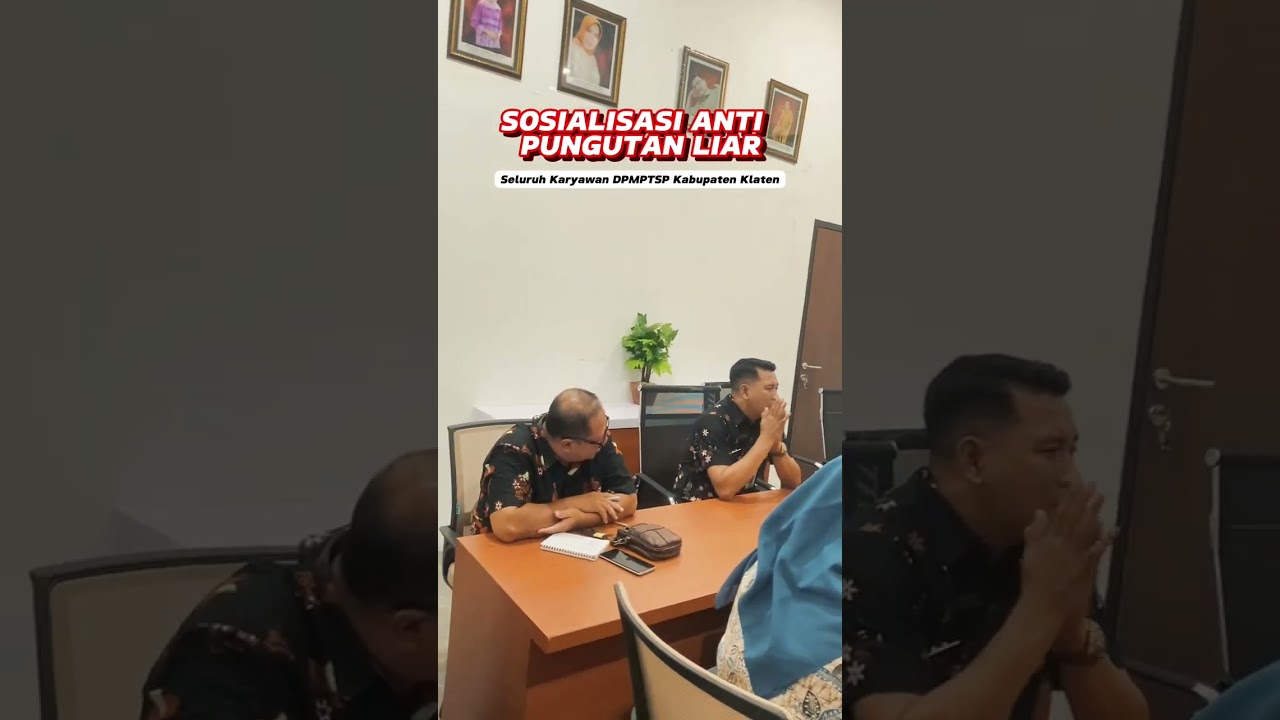 Sosialisasi Anti Pungutan Liar ke Seluruh Karyawan DPMPTSP