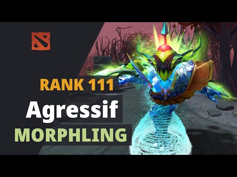 Agressif (Rank 111) plays Morphling Dota 2 Full Game