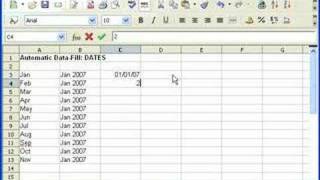 OpenOffice Calc Autofill Dates