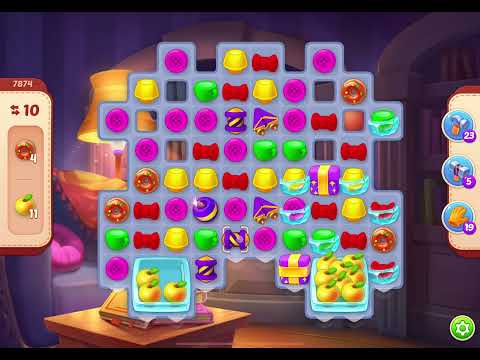 HomeScapes Level 7874 no boosters (19 moves)