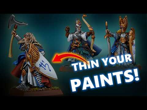 Thin Your Paints! And Other Painting Tricks for your Warhammer Models | The Old World High Elves